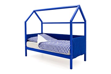Детская кровать-домик «Svogen синий» мягкая в Нижнекамске