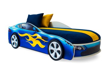 Детская кровать-машина Бондимобиль синий в Набережных Челнах