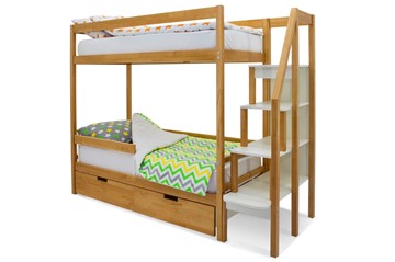 Двухэтажная детская кровать Svogen дерево в Набережных Челнах