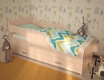 Детская кровать для мальчика Максимка, цвет Млечный дуб в Казани
