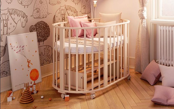 Шкаф кровать для детей с бортиками