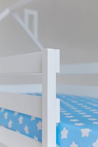 Детская 2-этажная кровать без крыши с ящиками, цвет белый в Нижнекамске - предосмотр 5