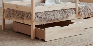 Детская 2-х ярусная кровать Домик с ящиками, без покраски в Набережных Челнах - предосмотр 1