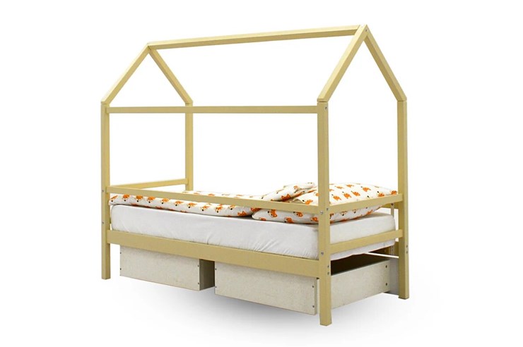 Кровать-домик в детскую Svogen бежевый в Альметьевске - изображение 4
