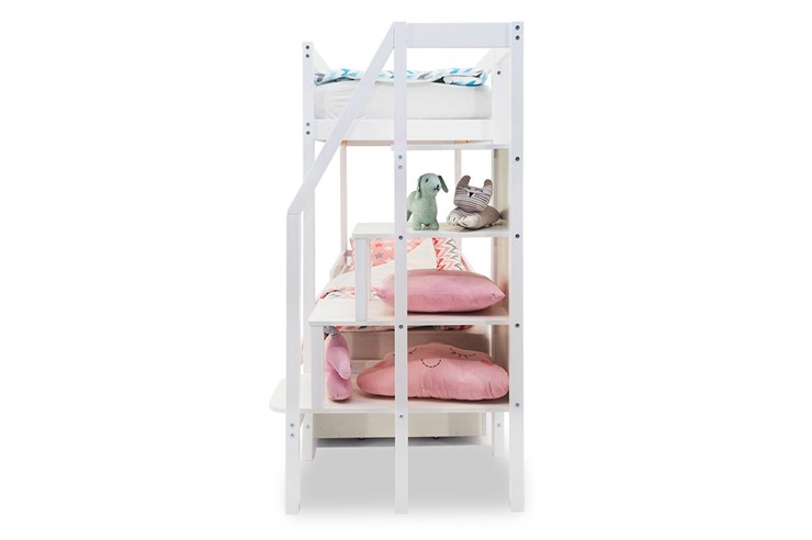Детская 2-этажная кровать Svogen белый в Альметьевске - изображение 7