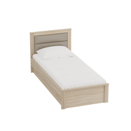 Детская кровать с основанием Элана 900, Дуб сонома в Альметьевске - изображение