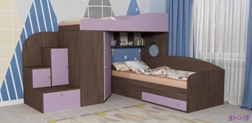 Детская кровать-шкаф Кадет-2, корпус Бодего, фасад Ирис в Казани