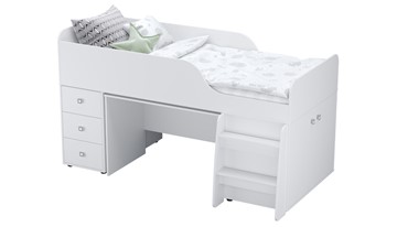 Детская кровать с рабочей зоной POLINI Kids Simple 4500 Белый в Набережных Челнах - предосмотр 6
