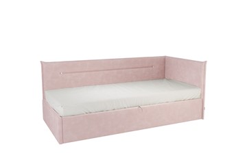 Кроватка 0.9 Альба (Тахта), нежно-розовый (велюр) в Альметьевске