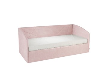 Кровать детская 0.9 Бест (Софа), нежно-розовый (велюр) в Альметьевске