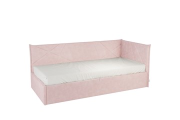 Детская кровать 0.9 Бест (Тахта), нежно-розовый (велюр) в Альметьевске