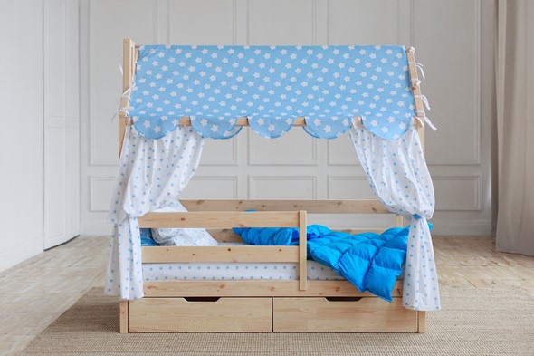 Детская кровать Домик с ящиками, без покраски в Альметьевске - изображение