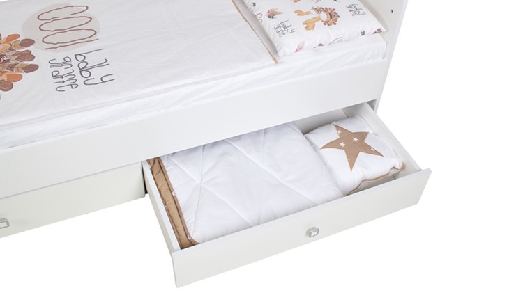 Детская кровать Фея 1100 Белый в Альметьевске - изображение 10