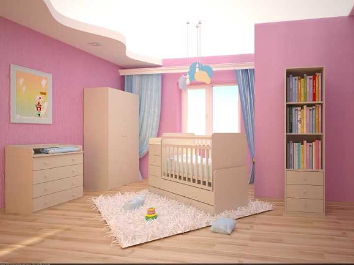 Кровать детская Фея 1100 Слоновая кость в Альметьевске - изображение 3