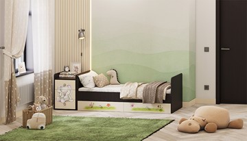 Детская кровать Фея 1100 Зайчонок Венге-бежевый в Набережных Челнах - предосмотр 5