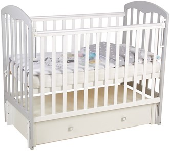 Кровать детская Фея 328 Белый / Серый в Набережных Челнах