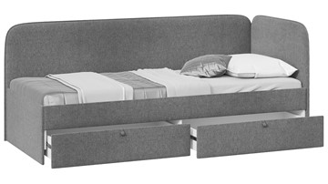Кровать в детскую Молли тип 1 (90), Микровелюр Scandi Graphite 22 в Нижнекамске - предосмотр 1