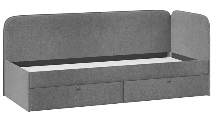 Кровать в детскую Молли тип 1 (90), Микровелюр Scandi Graphite 22 в Альметьевске - изображение 2