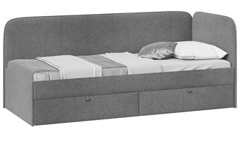 1-спальная детская кровать Молли тип 1 (90), Микровелюр Scandi Graphite 22 в Нижнекамске