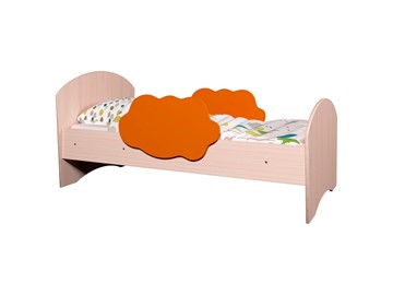 Кровать детская Тучка, корпус Дуб млечный, фасад Оранжевый в Альметьевске