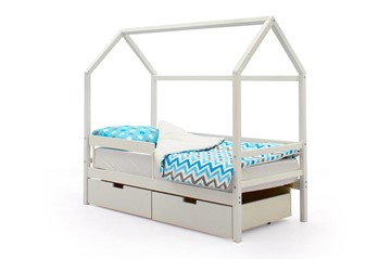 Кровать-домик детская Svogen белый в Набережных Челнах