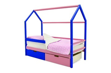 Кровать-домик в детскую Svogen синий-лаванда в Набережных Челнах