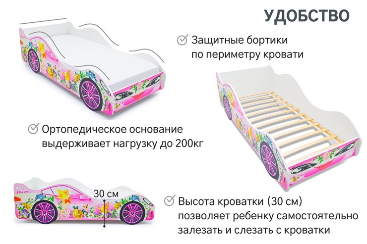 Кровать-машина в детскую Фея в Альметьевске - изображение 4
