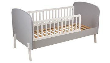 Кровать в детскую POLINI Kids Mirum 2000 Серый-Белый в Набережных Челнах