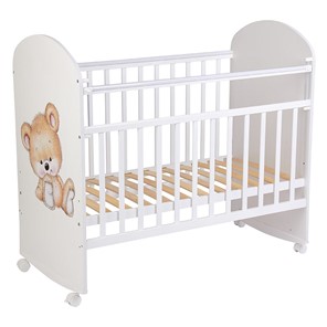 Детская кровать Фея 701 Медвежонок Белый в Набережных Челнах