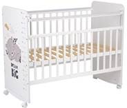 Детская кровать Фея 702 Спящий мишка, белый в Набережных Челнах