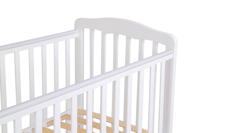 Кроватка для новорожденных POLINI Kids Simple 310-01 Белый в Альметьевске - изображение 4