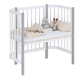 Детская кровать POLINI Kids Simple 105 Белый / Серый в Альметьевске - предосмотр 1