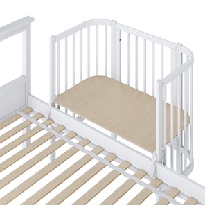Кроватка детская приставная POLINI Kids Simple 105 Белый в Альметьевске - предосмотр 2