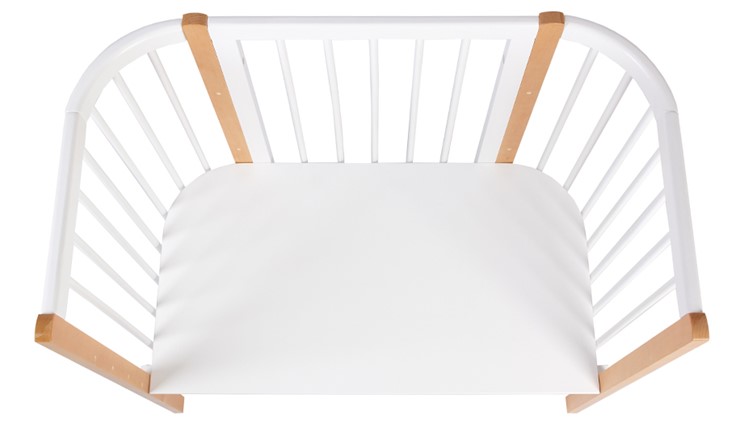 Приставная кровать POLINI Kids Simple 120 Белый / Бук в Альметьевске - изображение 4