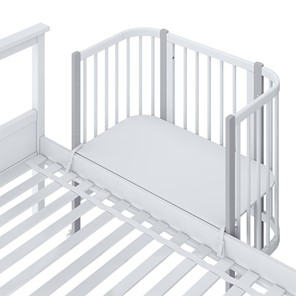 Детская кровать POLINI Kids Simple 120 Белый / Серый в Альметьевске - предосмотр 4