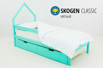Детская кровать-домик мини Skogen мятная в Набережных Челнах