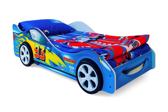 Кровать-машина детская Тачка синяя в Нижнекамске - изображение