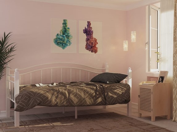 Кровать в детскую Гарда 8, 90х200, белая в Альметьевске - изображение