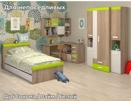 Модульный детский гарнитур Юниор №1 в Нижнекамске - изображение 3