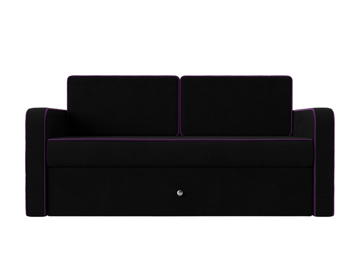 Детский диван-трансформер Смарт, Черный/Фиолетовый (Микровельвет) в Нижнекамске - изображение 5