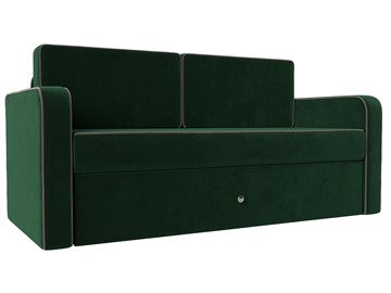 Детский диван-трансформер Смарт, Зеленый\Коричневый (Велюр) в Альметьевске - предосмотр