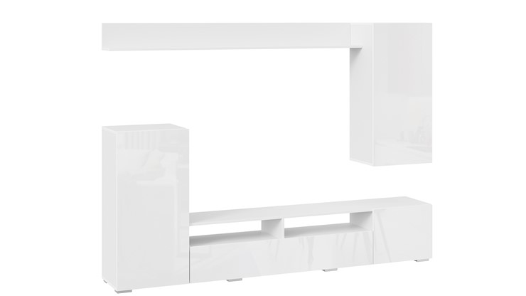 Стенка Моретти (Белый, Белый глянец) в Альметьевске - изображение 2