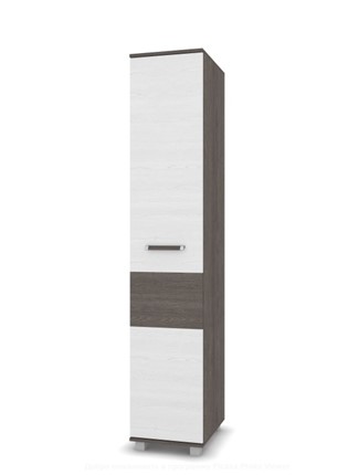 Одностворчатый шкаф В-11, Анкор светлый/темный в Альметьевске - изображение