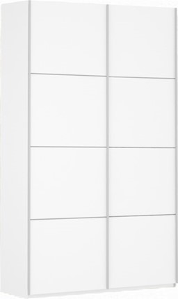 Шкаф-купе Прайм (ДСП/ДСП) 1600x570x2300, белый снег в Альметьевске - изображение