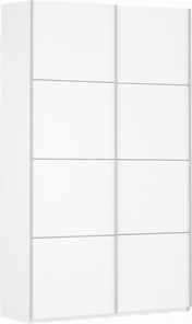 Шкаф-купе двухдверный Прайм (ДСП/ДСП) 1200x570x2300, белый снег в Набережных Челнах