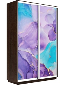 Шкаф Экспресс 1600x600x2400, Абстракция фиолетовая/венге в Альметьевске
