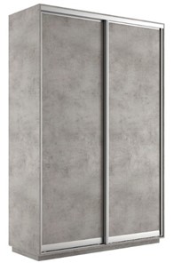 Шкаф-купе 2-х дверный Экспресс (ДСП) 1400х450х2200, бетон в Набережных Челнах