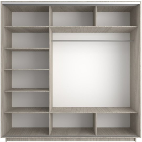 Шкаф Экспресс (Комби) 1800х600х2400, шимо светлый в Альметьевске - изображение 1