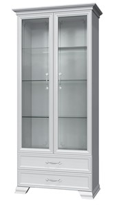 Шкаф-витрина Грация ШР-2, белый, 2 стекла в Нижнекамске