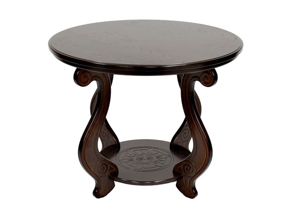 Круглый столик Виват М мини, цвет Орех в Альметьевске - изображение